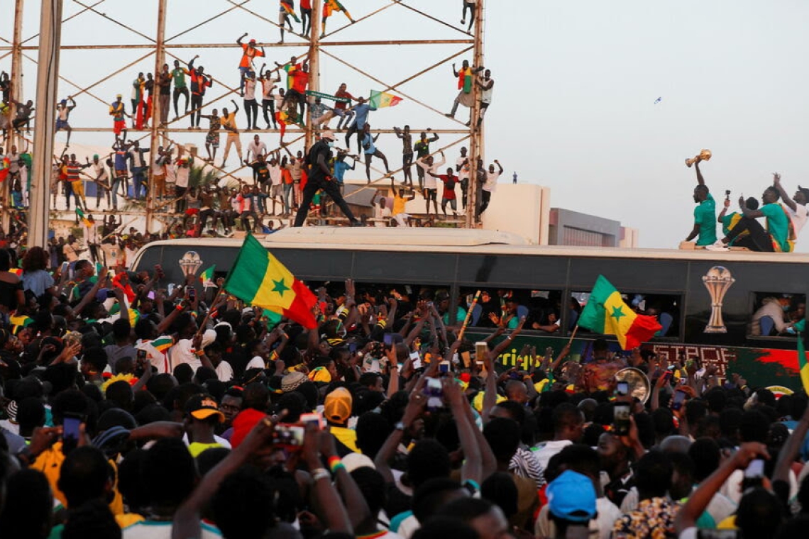 CAN 2021 : La fête à Dakar après la vicroire du Sénégal.